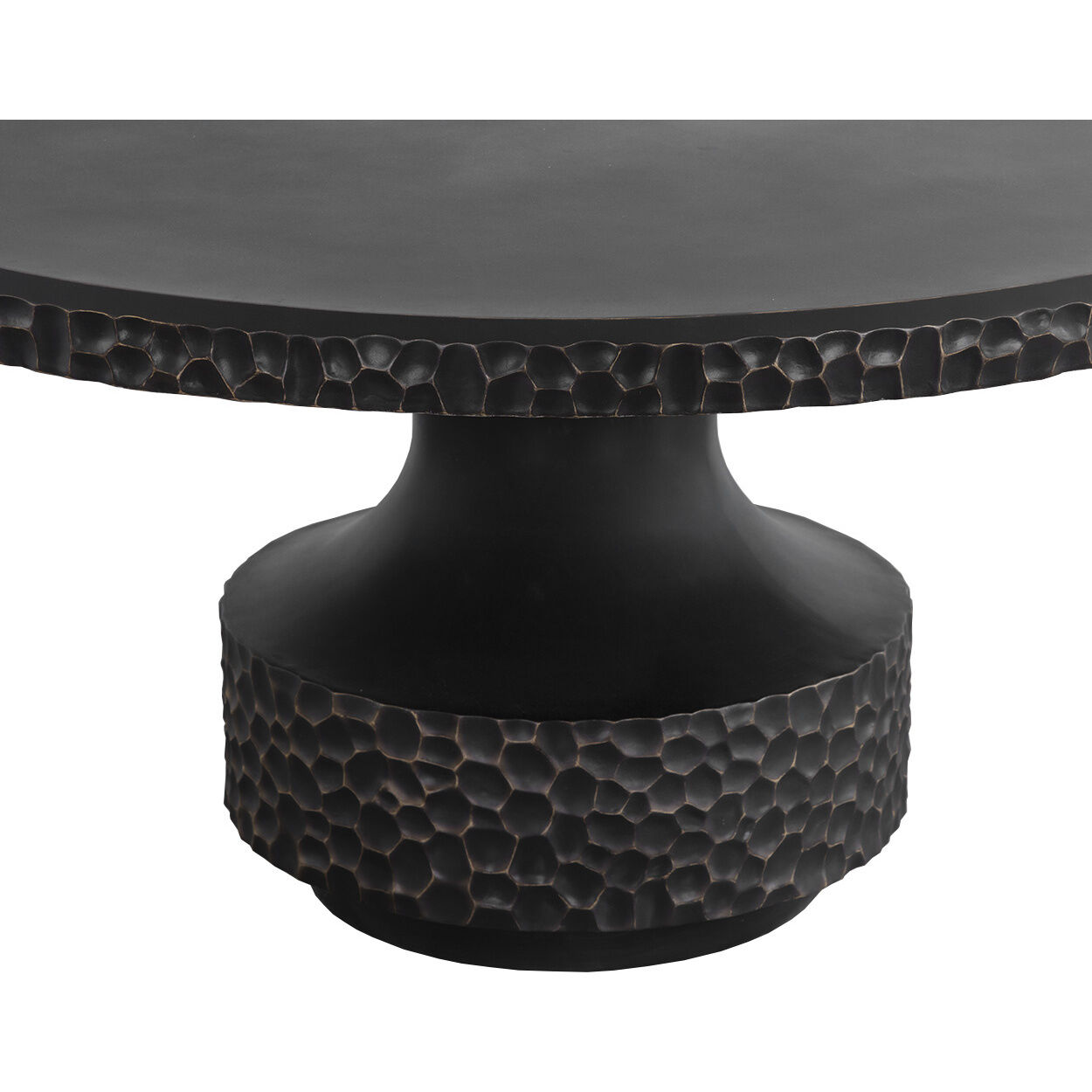 Mersin 59 X 59 inch Black Outdoor Dining Table